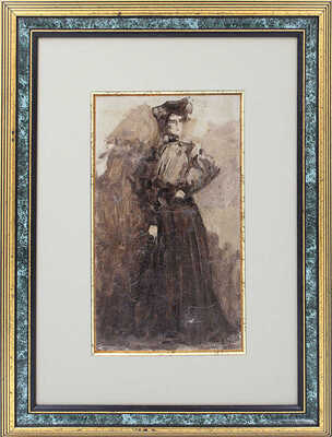 Салтанов Сергей Николаевич. Дама в шляпе 